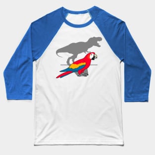 t-rex scarlet macaw Baseball T-Shirt